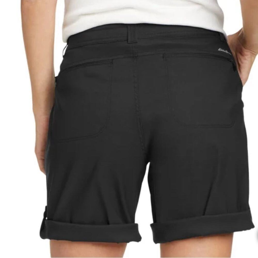 Eddie Bauer Ladies' Cargo Lightweight Shorts Black Size 6 - Picture 2 of 4